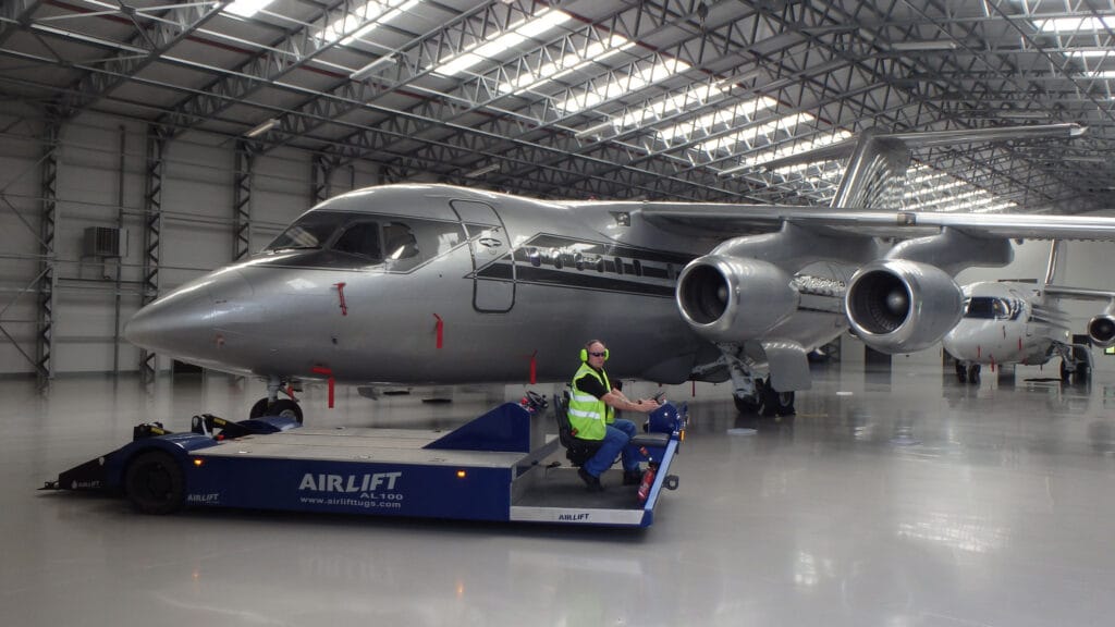 Airlift AL100 and Falcon aircraft