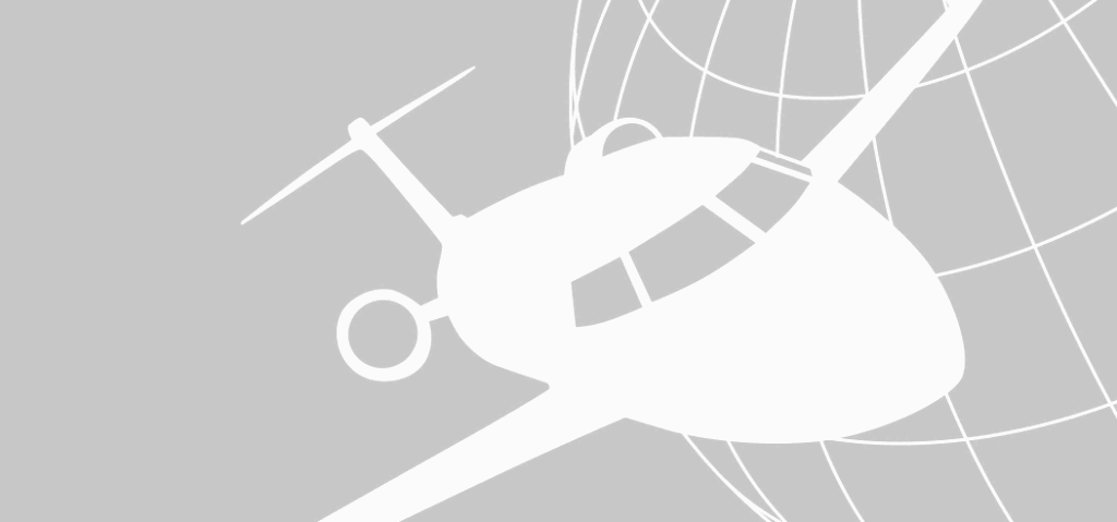 graphic of a plane circling a globe