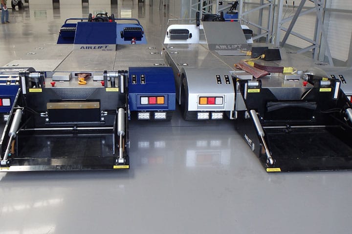 Airlift AL100 twin steer electric towbarless aircraft tug